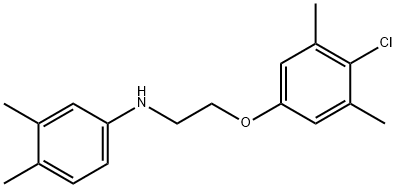 N-[2-(4-Chloro-3,5-dimethylphenoxy)ethyl]-3,4-dimethylaniline Struktur