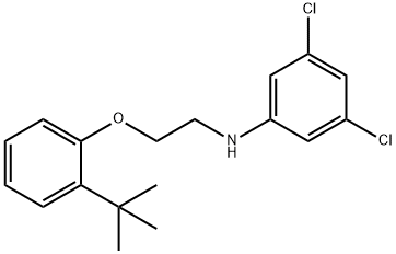 N-{2-[2-(tert-Butyl)phenoxy]ethyl}-3,5-dichloroaniline Struktur