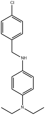 N1-(4-chlorobenzyl)-N4,N4-diethyl-1,4-benzenediamine Struktur