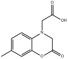 (7-methyl-2-oxo-2,3-dihydro-4H-1,4-benzoxazin-4-yl)acetic acid Struktur