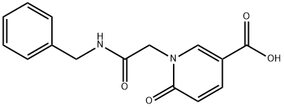 1-[(benzylcarbamoyl)methyl]-6-oxo-1,6-dihydropyridine-3-carboxylic acid Struktur