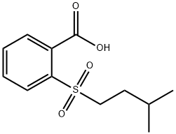 2-[(3-methylbutyl)sulfonyl]benzoic acid Struktur