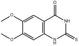 2-mercapto-6,7-dimethoxyquinazolin-4(3H)-one Struktur