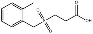 3-[(2-methylbenzyl)sulfonyl]propanoic acid Struktur