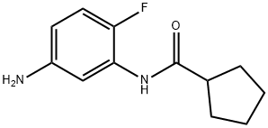 N-(5-amino-2-fluorophenyl)cyclopentanecarboxamide Struktur