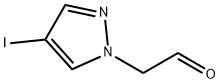 (4-iodo-1H-pyrazol-1-yl)acetaldehyde Struktur