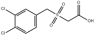 [(3,4-dichlorobenzyl)sulfonyl]acetic acid Struktur