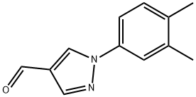 1-(3,4-dimethylphenyl)-1H-pyrazole-4-carbaldehyde Struktur