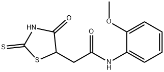 2-(2-mercapto-4-oxo-4,5-dihydro-1,3-thiazol-5-yl)-N-(2-methoxyphenyl)acetamide Struktur