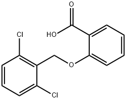 2-[(2,6-dichlorobenzyl)oxy]benzoic acid Struktur