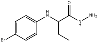 2-[(4-bromophenyl)amino]butanohydrazide Struktur