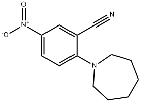 2-azepan-1-yl-5-nitrobenzonitrile Struktur