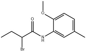 2-bromo-N-(2-methoxy-5-methylphenyl)butanamide Struktur