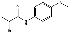 2-bromo-N-(4-methoxyphenyl)propanamide Struktur