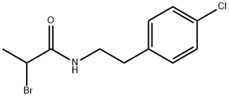 2-bromo-N-[2-(4-chlorophenyl)ethyl]propanamide Struktur