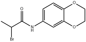 2-bromo-N-2,3-dihydro-1,4-benzodioxin-6-ylpropanamide Struktur