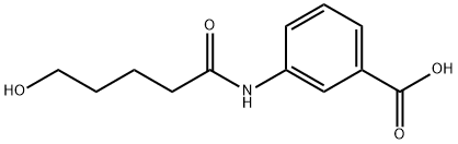 3-[(5-hydroxypentanoyl)amino]benzoic acid Struktur