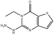 3-ethyl-2-hydrazinothieno[3,2-d]pyrimidin-4(3H)-one Struktur