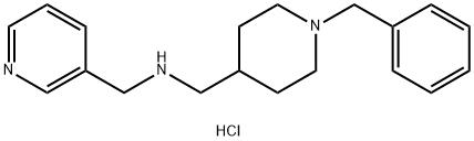 N-[(1-benzylpiperidin-4-yl)methyl]-N-(pyridin-3-ylmethyl)amine trihydrochloride Struktur