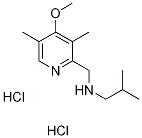 N-[(4-methoxy-3,5-dimethylpyridin-2-yl)methyl]-2-methylpropan-1-amine dihydrochloride Struktur