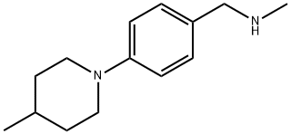 N-methyl-N-[4-(4-methylpiperidin-1-yl)benzyl]amine Struktur