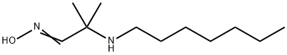 (1E)-2-(heptylamino)-2-methylpropanal oxime Struktur