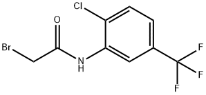 2-bromo-N-[2-chloro-5-(trifluoromethyl)phenyl]acetamide Struktur