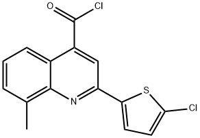 2-(5-chloro-2-thienyl)-8-methylquinoline-4-carbonyl chloride Struktur