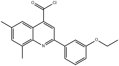 2-(3-ethoxyphenyl)-6,8-dimethylquinoline-4-carbonyl chloride Struktur