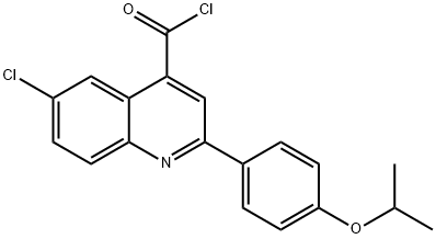 6-chloro-2-(4-isopropoxyphenyl)quinoline-4-carbonyl chloride Struktur