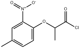 2-(4-methyl-2-nitrophenoxy)propanoyl chloride Struktur