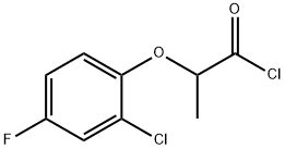 2-(2-chloro-4-fluorophenoxy)propanoyl chloride Struktur