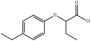 2-(4-ethylphenoxy)butanoyl chloride Struktur