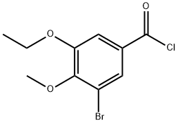 3-bromo-5-ethoxy-4-methoxybenzoyl chloride Struktur