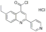 6-ethyl-2-pyridin-4-ylquinoline-4-carbonyl chloride hydrochloride Struktur