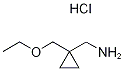 {[1-(ethoxymethyl)cyclopropyl]methyl}amine hydrochloride Struktur