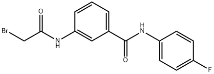 3-[(2-Bromoacetyl)amino]-N-(4-fluorophenyl)-benzamide Struktur