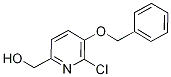 [5-(Benzyloxy)-6-chloro-2-pyridinyl]methanol Struktur