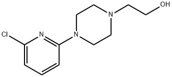 2-[4-(6-Chloro-2-pyridinyl)-1-piperazinyl]-1-ethanol Struktur