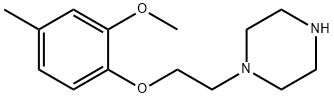 1-[2-(2-Methoxy-4-methyl-phenoxy)-ethyl]-piperazine Struktur