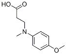 3-[(4-Methoxy-phenyl)-methyl-amino]-propionic acid Struktur