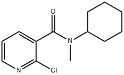 2-Chloro-N-cyclohexyl-N-methylnicotinamide Struktur