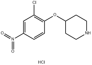 4-(2-Chloro-4-nitrophenoxy)piperidinehydrochloride Struktur