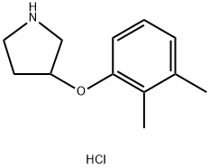 3-(2,3-Dimethylphenoxy)pyrrolidine hydrochloride Struktur