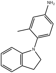 4-(2,3-Dihydro-1H-indol-1-yl)-3-methylphenylamine Struktur