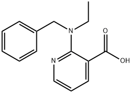 2-[Benzyl(ethyl)amino]nicotinic acid Struktur