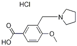 4-Methoxy-3-pyrrolidin-1-ylmethyl-benzoic acidhydrochloride Struktur