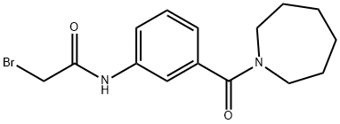 N-[3-(1-Azepanylcarbonyl)phenyl]-2-bromoacetamide Struktur