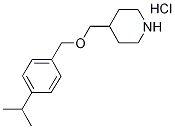 4-{[(4-Isopropylbenzyl)oxy]methyl}piperidinehydrochloride Struktur