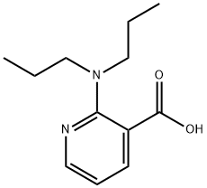 2-(Dipropylamino)nicotinic acid Struktur